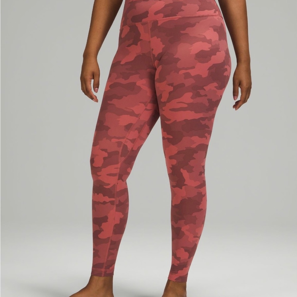 lululemon align pink camo leggings 25 inseam